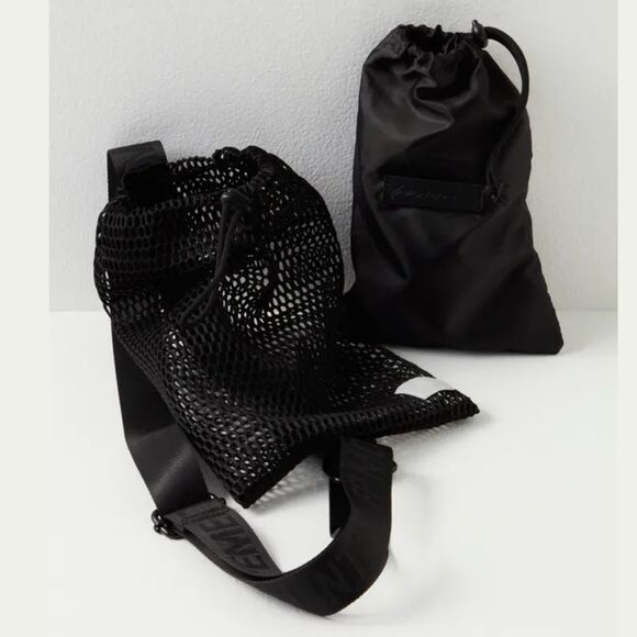 Free People Movement Black Mesh Sling Bag - Picture 4 of 5